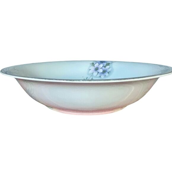 Z.S. and Co. Bavaria Serving Bowl Hand Painted Gold Rimmed Floral Pattern - Picture 2 of 9